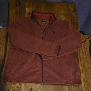 Under Armour Women's Zip-Up Sweater in Rust